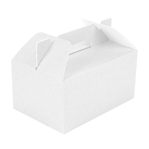 [275.91] Cases For Take-Away Meals The Pack 24,5x13,5x12cm White Cardboard (100st/doos)