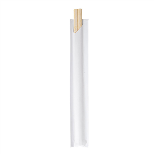 [276.05] Wrapped Chopsticks 20cm Natural Bamboo (100st/pak)