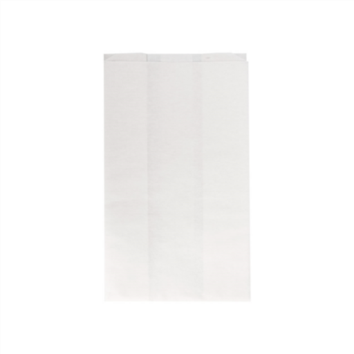 [279.15] Bags Pfas Free Grill&Go 14+7x22cm White Greaseproof Parch (500st/doos)