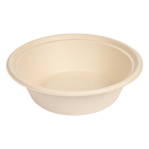 [251.59] Bowls "Bionic" 1200ml Natural Bagasse (50st/pak)