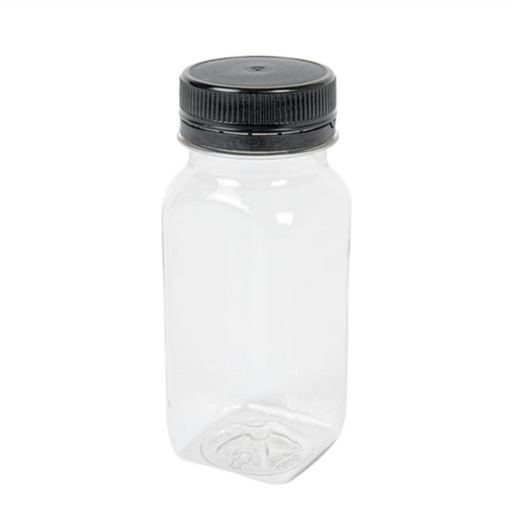 [268.791] Mini Bottles 125ml 4,3x4,3x11cm Clear RPET (per stuk)