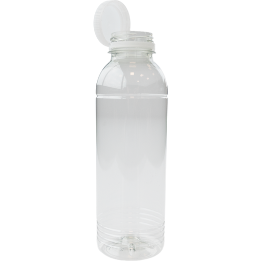[449962] PET fles Rond/Transparant 500ml incl. transparante dop (126st/doos)