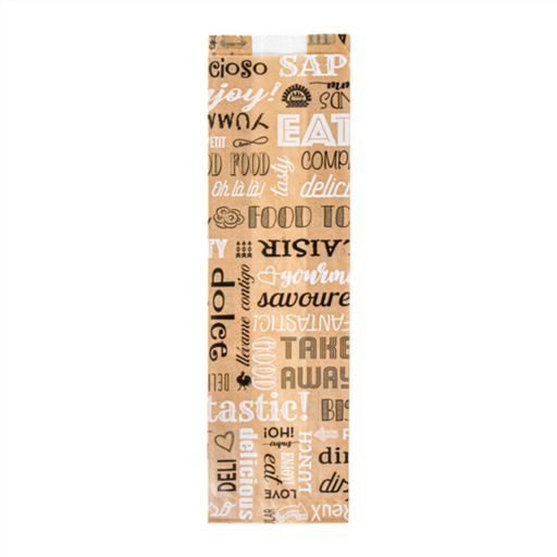 [276.16] Bags with Window "Pfas Free" 9+4,5x30cm Natural Greaseproof Parch (250st/pak)