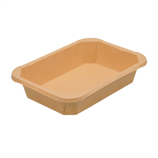 [278.22] Rectangular Containers 900ml 21,6x15,4x4cm Kraft (50st/pak)