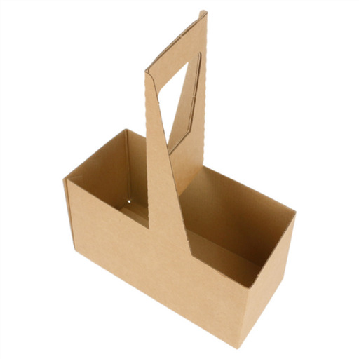 [216.73] Cup Carriers 2 cuos The Pack 18x8x24cm Natural kraft (20st/pak)
