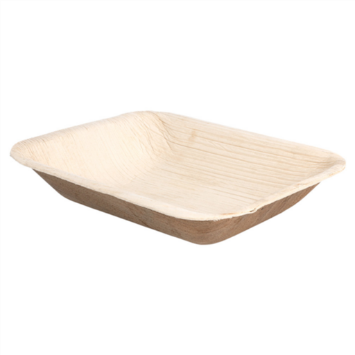 [189.35] Rectangular Trays Areca 16x12,5x3cm Naturel Areca (25st/pak)