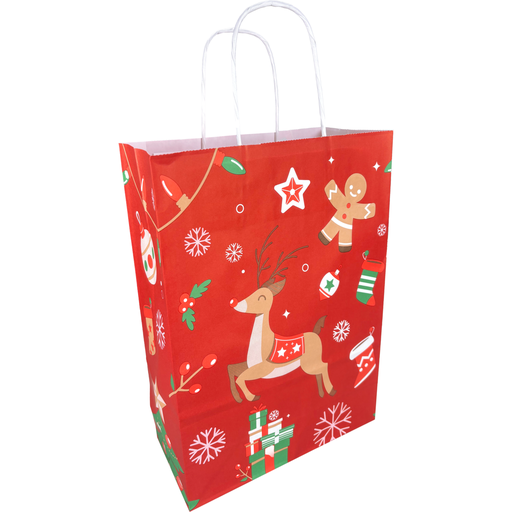 [270796] papieren draagtas "Hert" 22x10x31cm (10st/pak)