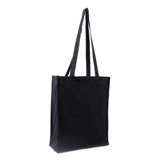 [DKE016] Canvas Tas Zwart FFP 32+13x40cm (per stuk)