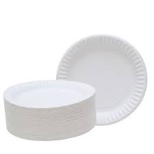 [100161] Plates Paper Uncoated Aristocrat White/pack 6 " SP - 10016