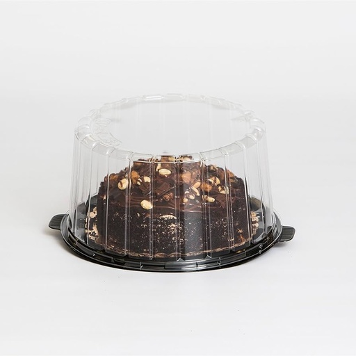 [1010SBK1] Cake dome 10" double layer EZ open Crystal Vue 3 1/2"Dome 10pcs/cs