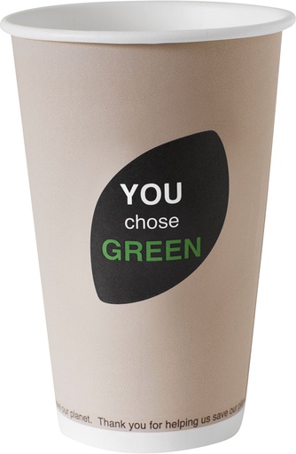 [1763841] Cup PLA 47cl "You Chose Green" "thank you" (40st/pak)