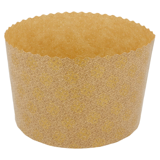 [186.801] Panettone Cooking Molds 13,4x9,5cm Brown Cellulose (110st/pk)