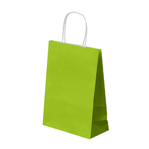[192.241] Papieren Draagtas SOS bag met handles 20+10x29cm Aniseed Green (50st/pak)