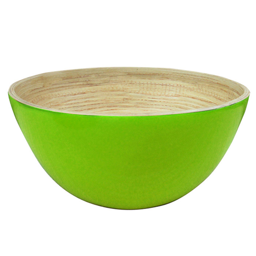[208.21] Bamboo schaal Aniseed Green diameter 30cm x 9cm (per stuk)