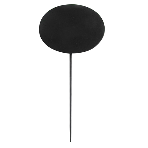 [210.41] Oval Blackboards Picks 8x6x18cm Black Bamboo (5st/pak)