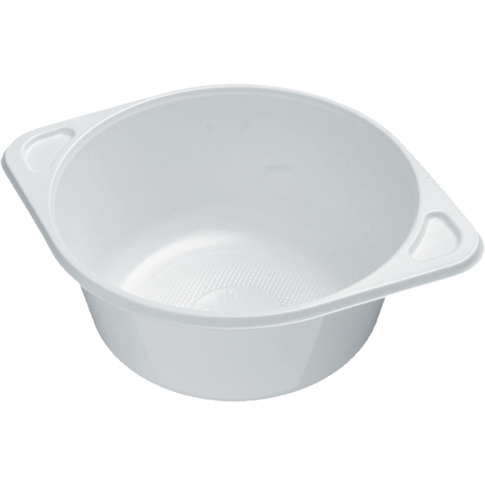 [4553141] Plastic Soepkom 250ml wit  20st/pk