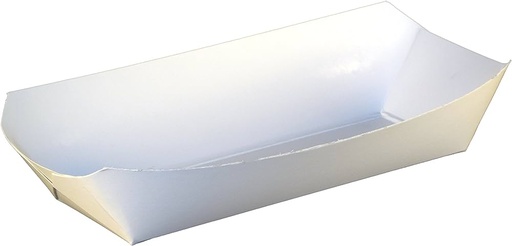 [80921] 12" Hot Dog Tray White (250st/doos)