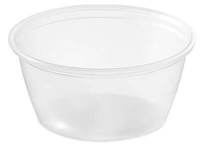 [ASB4001] Portion cup 4oz. plastic Translucent  250st/pk