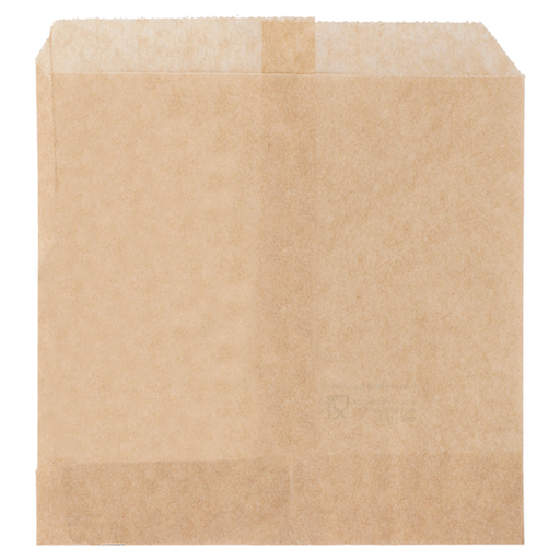 [099.98] Chip greaseproof Bags Natural Kraft 12x12cm (1000st/pak)