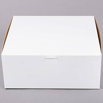 [1010] Cake box Vierkant White 10x10x4" / 26x26x10cm (100st/pak)