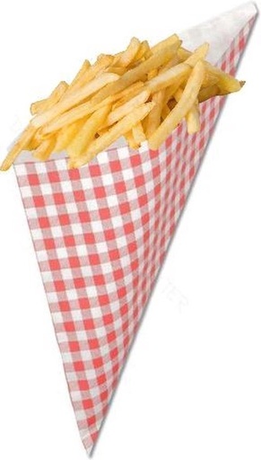 [1011174] Puntzakken K17 Papier Rode Ruit (5kg)