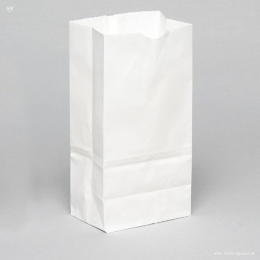 [103GB] Grocery Bag Paper White #4lb 5X3.1/4X9.3/4 500st/pk