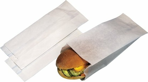 [1111287] Snackzakken / Koekzakken #28 Ongeperforeerd/Onbedrukt Wit 2 pond (10kg)