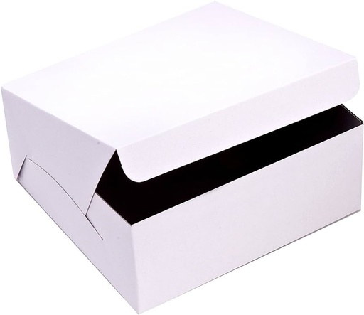 [1212] Cake box Vierkant White 12x12x5.5"  100 st/ds 30x30x14cm