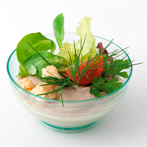 [129.92] Amuse bowl Green Transp. PS 7,2x3,5cm 30 st/pk