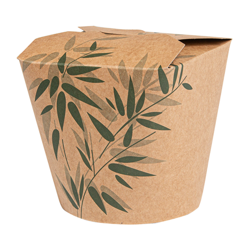 [131.52] Noodle Box (Smart Serve) ..Feel Green 780ml ( 26oz )Brown Kraft (50st/pak)