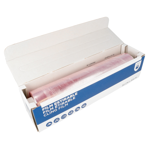 [134.74] Food film / Rekfolie in box dispenser 30cmx300mtr (12"x1000ft) x 8my (per rol)