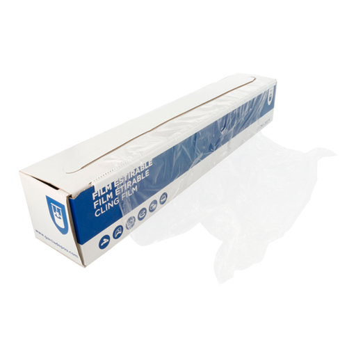 [134.75] Food film / Rekfolie in box dispenser 45cmx300mtr (18")8my (per rol)