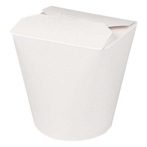 [136.66] Noodle boxes 960ml white cardboard (50st/pak)