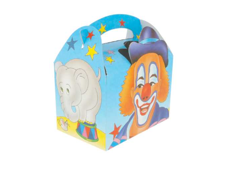 [137.20] Gable Box - Children Box - Design "Circus" 17x16x10cm 50pcs/pk