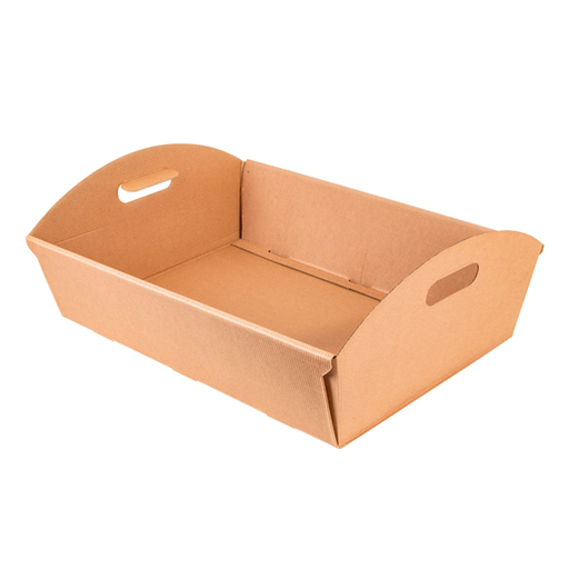 [152.44] Baskets 43x30x11cm Natural Kraft Cardboard (per stuk)