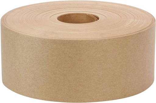 [160] Gummed paper tape, Water actived  3''x600 Brown Kraft (10 rol/ds)