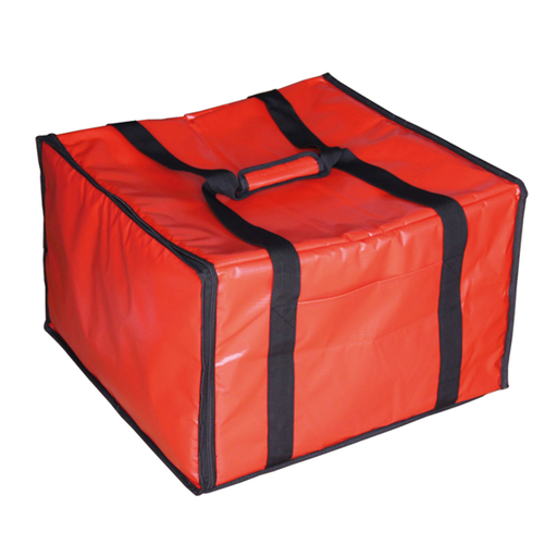 [164.72] Delivery Bag 6 pizza boxes 52x48x33,5cm Red Vinyl (per stuk)