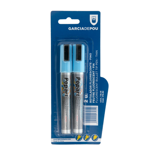 [175.82] Pen (Blue) for Blackboards (2st/pak)