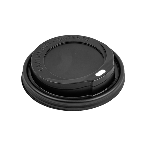 [179.17] High lids for 360/480ml (12oz.) Coffee cups Black PS (100st/pak)