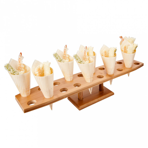 [180.45] Houder/Display voor 20 houten cones 57,5x12x10,5cm (per stuk)