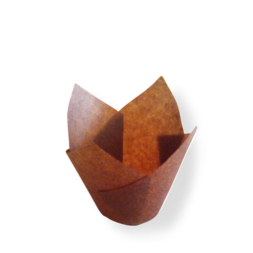 [180.68] Muffin Cup - Tulip - Brown 15x15x4,5cm (200st/pak)