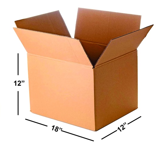 [1812122] Carton Boekendoos  45x30x30 cm , 1.5 Plain 18x12x12"