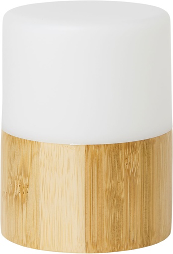 [183180] Duni Led Holder Bamboo 105x75 Bright 4st/ds
