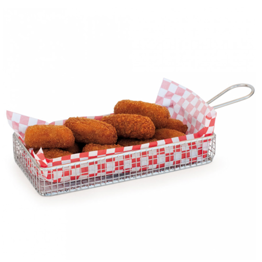 [186.60] Mini Fryer 22x10x6cm Silver Stainless Steel  per pc