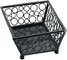 [186.63] Mand IJzer / Basket Steel Rechthoekig 21x14x6,5cm (per stuk)