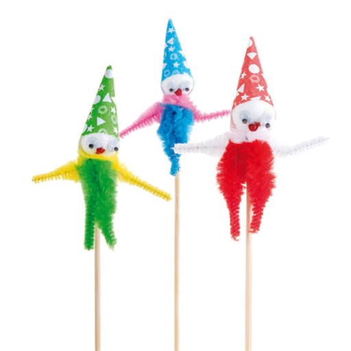 [189.77] Prikker Clown (Icecream decoration) 15cm Assorti (72pcs/pack)