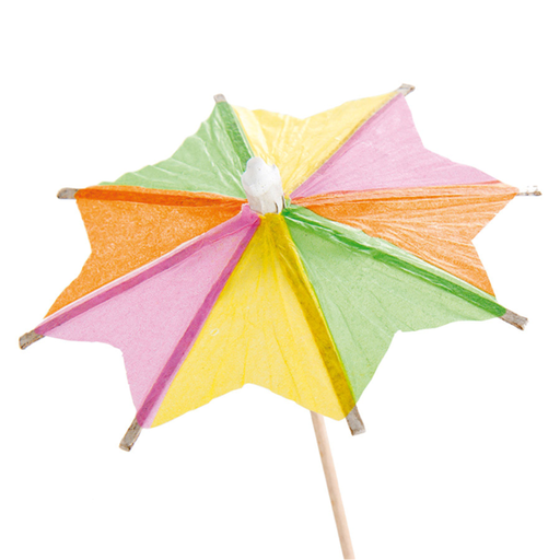 [189.79] Ice-cream decoration Parasol 10cm assorti (144st/pak)