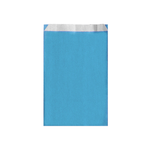 [192.42] Luxe fournituren zakjes Turquoise Blue 19+8x35cm (250st/doos)