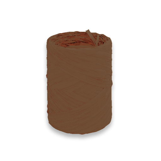 [200.17] Raffia op rol Chocolate 12,5mm x 100mtr (per rol)