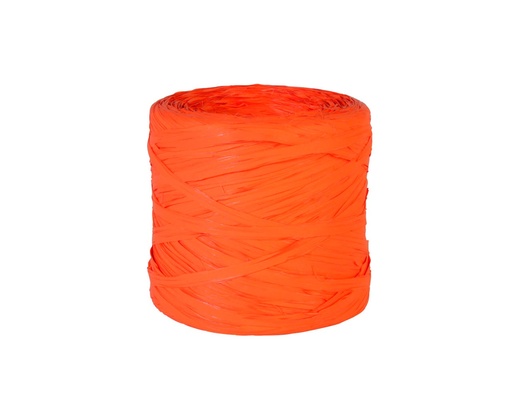 [200.18] Raffia op rol Orange  12,5mm x 100mtr (per rol)